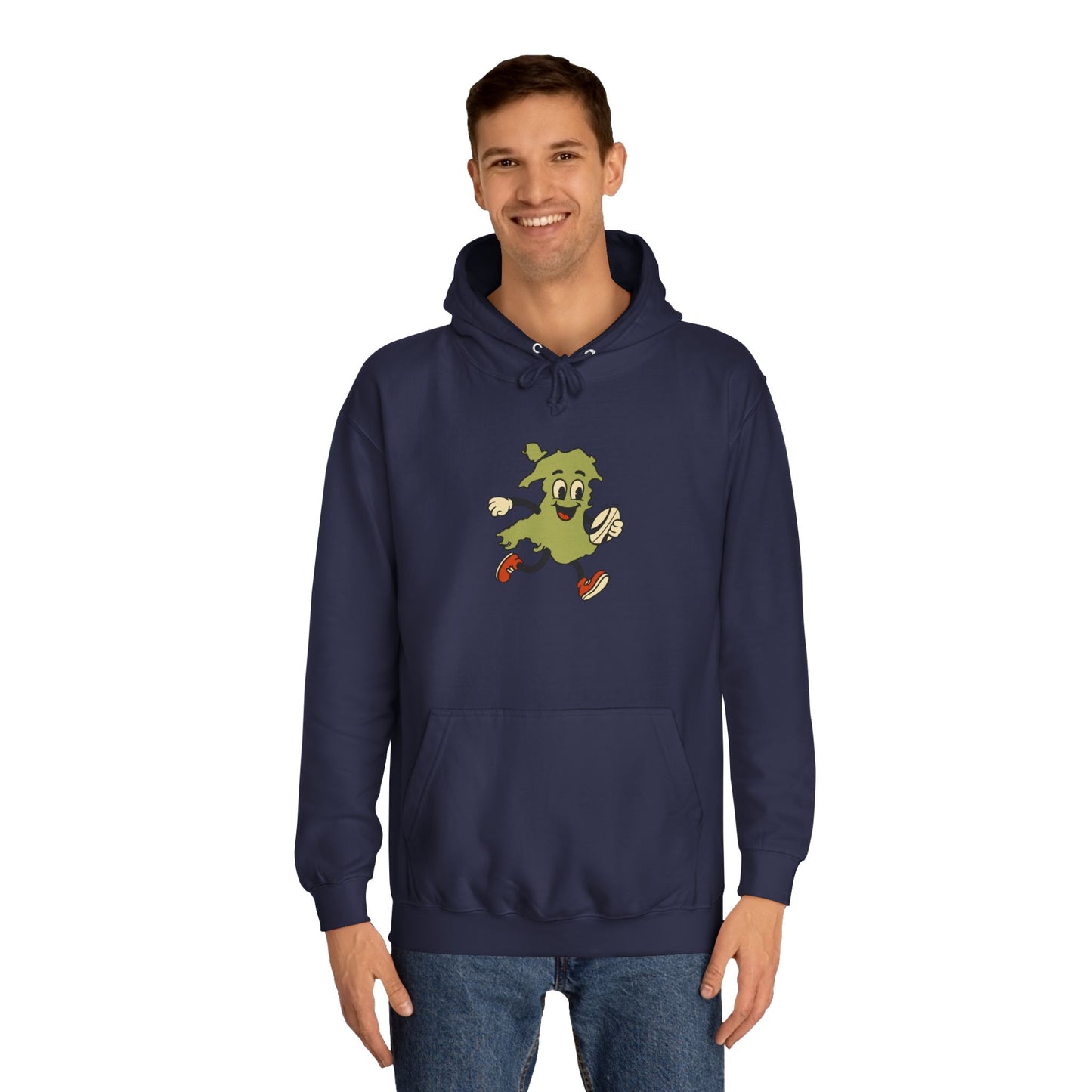 Retro Welsh Rugby Map Unisex Hoodie