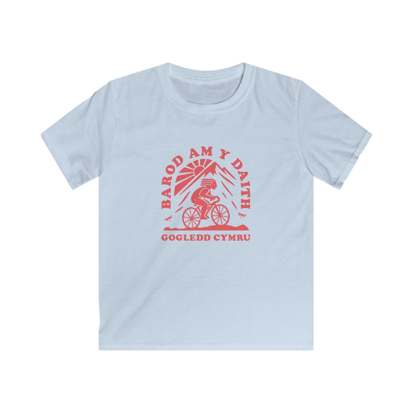 Kids Cycling Tee - Gogledd Cymru (North Wales) Graphic