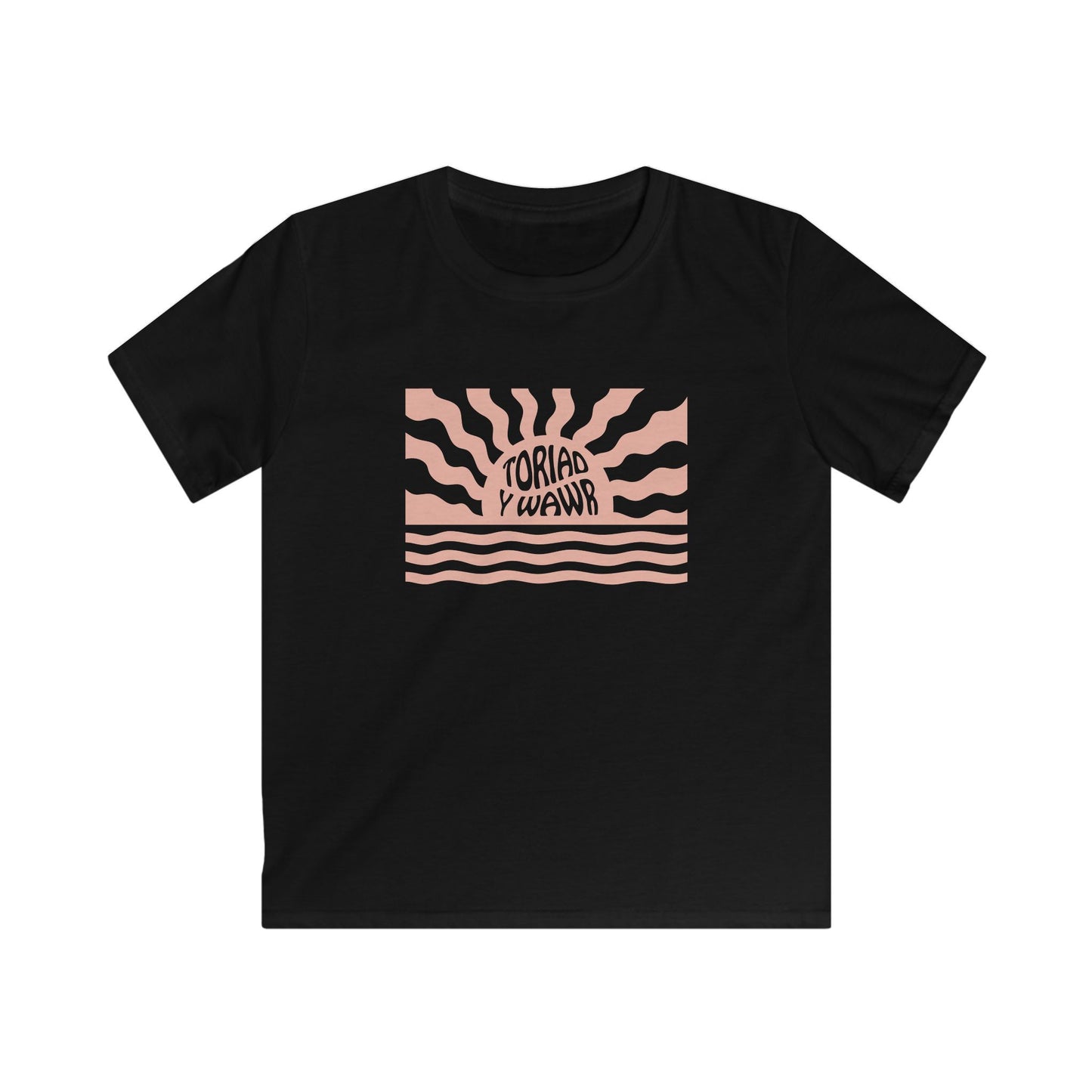 Retro Kids Sunrise T-Shirt 'Toriad Y Wawr'