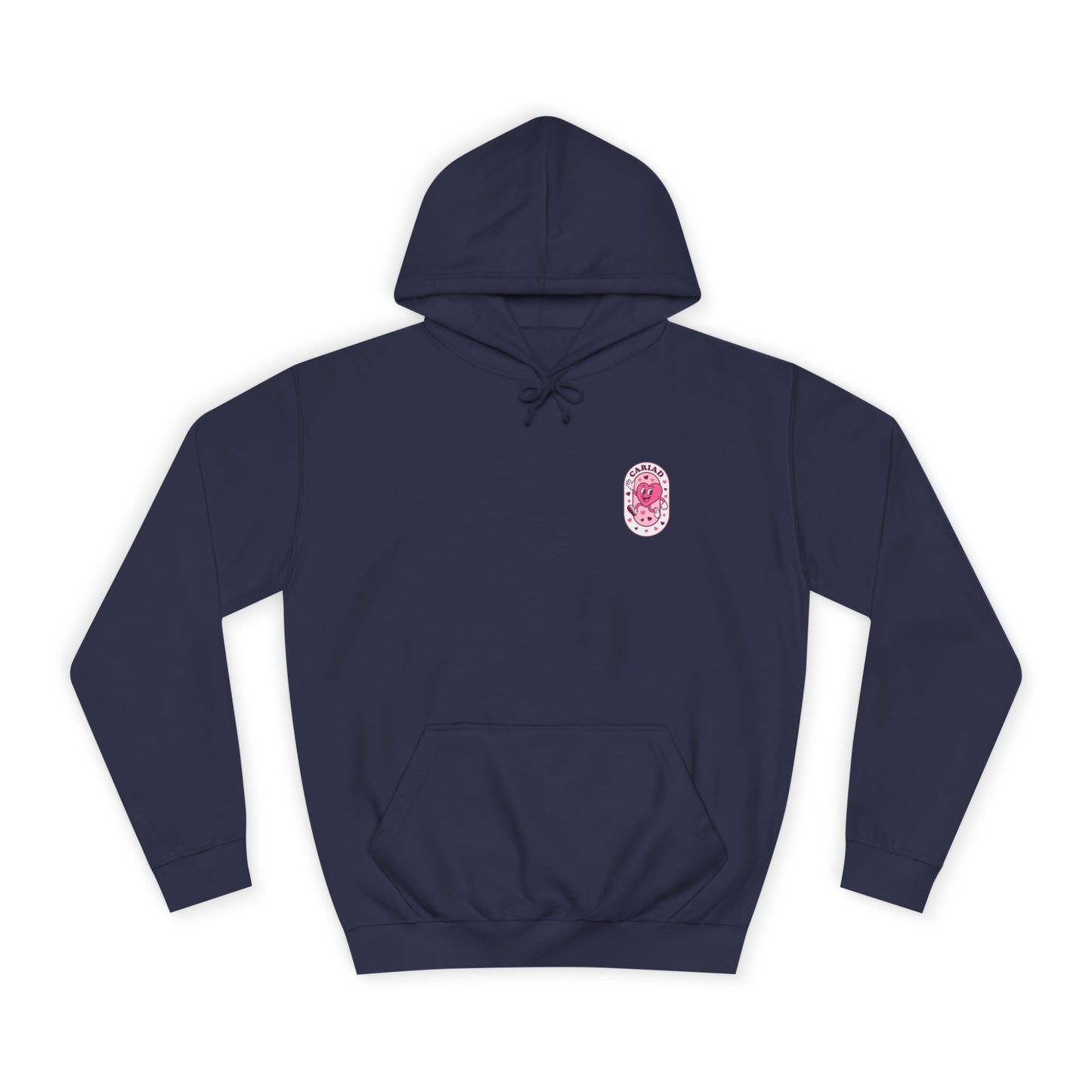 Retro Heart 'Cariad' Unisex Hoodie