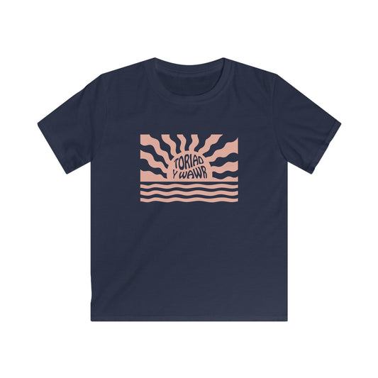 Retro Kids Sunrise T-Shirt 'Toriad Y Wawr'