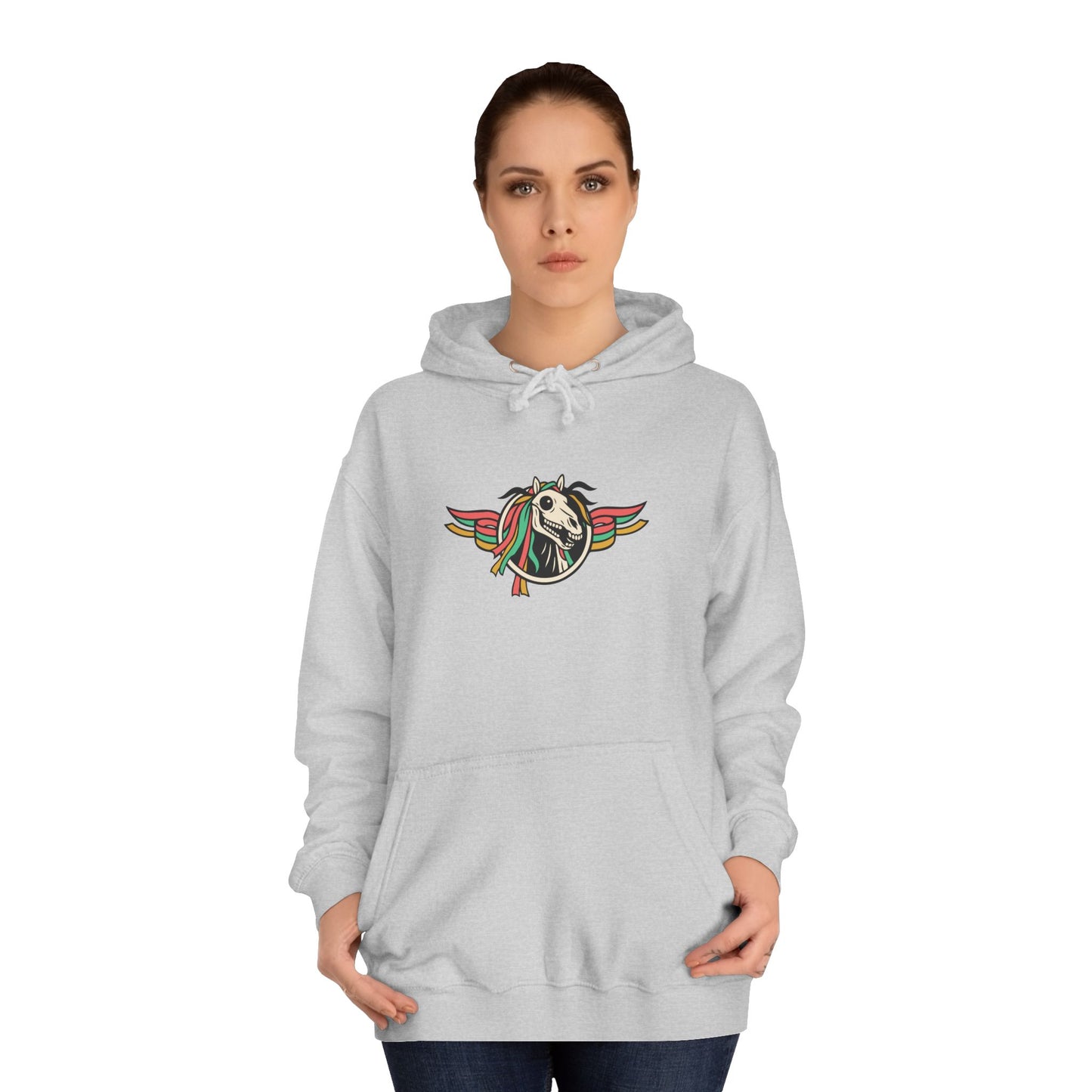 Mari Lwyd Unisex Horse Skull Hoodie