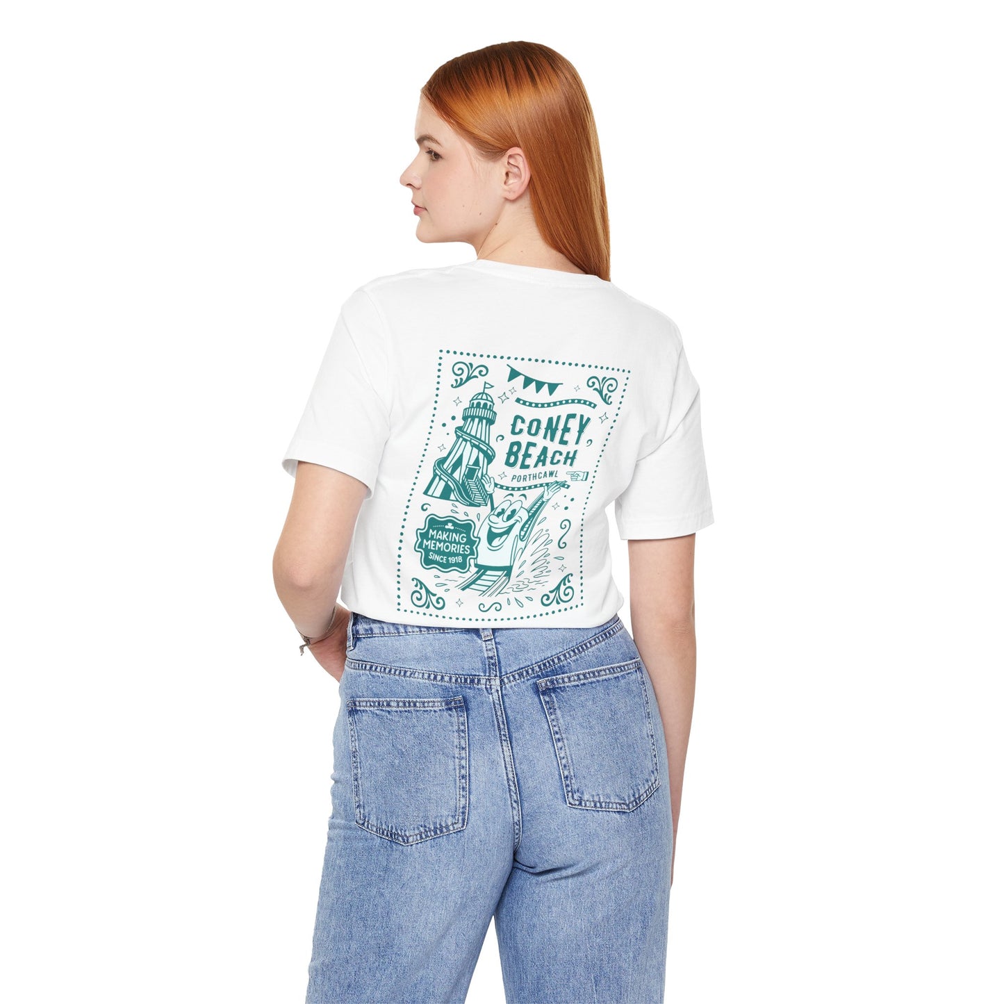 Coney Beach Retro Fun Fair T-Shirt (Unisex) - Porthcawl Double Sided T-Shirt
