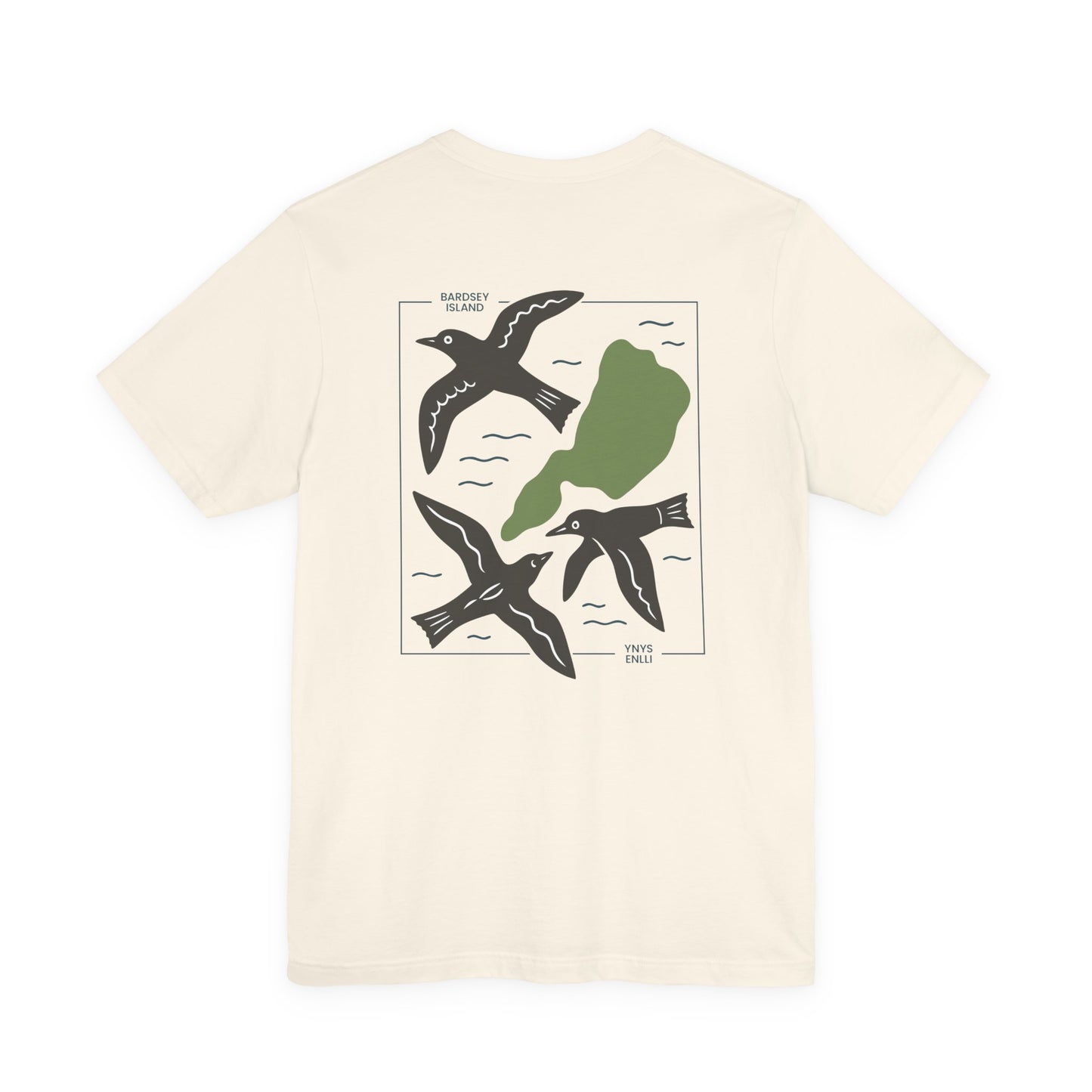Bardsey Island Graphic Unisex T-Shirt - (Ynys Enlli) - Double Sided