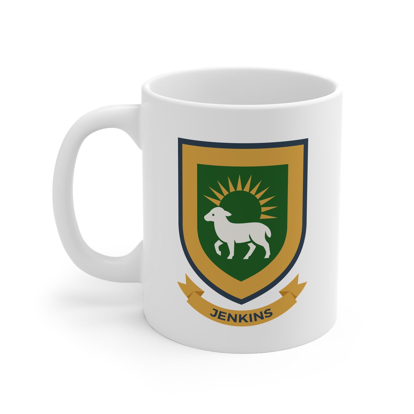 Jenkins Family Crest Mug — Welsh Heraldry