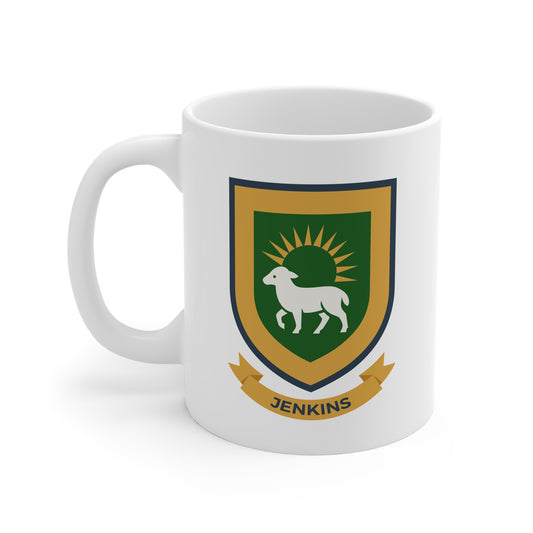 Jenkins Family Crest Mug — Welsh Heraldry