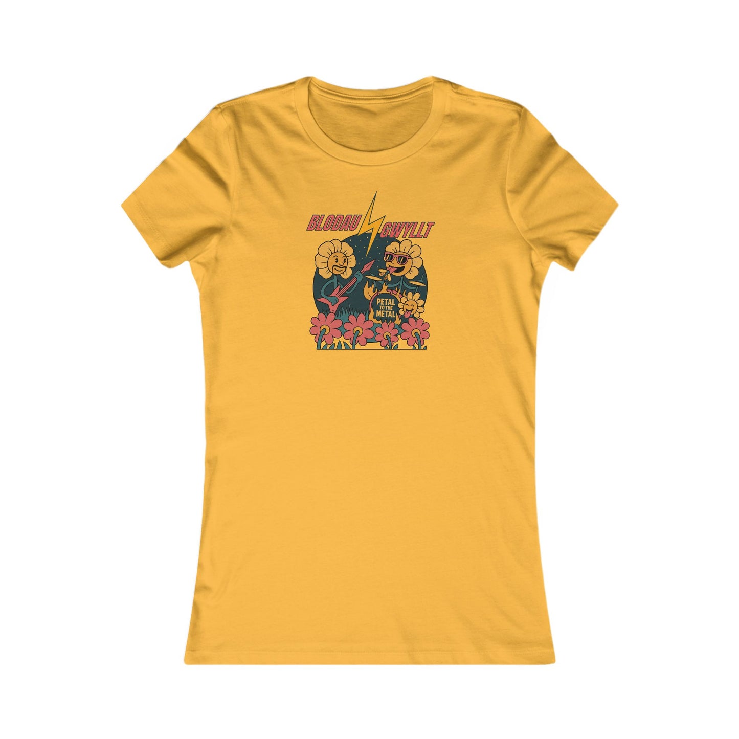 Women’s 'Wild Flowers' Graphic Tee - 'Blodau Gwyllt'