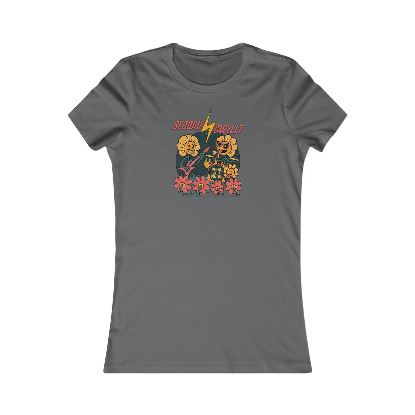 Women’s 'Wild Flowers' Graphic Tee - 'Blodau Gwyllt'