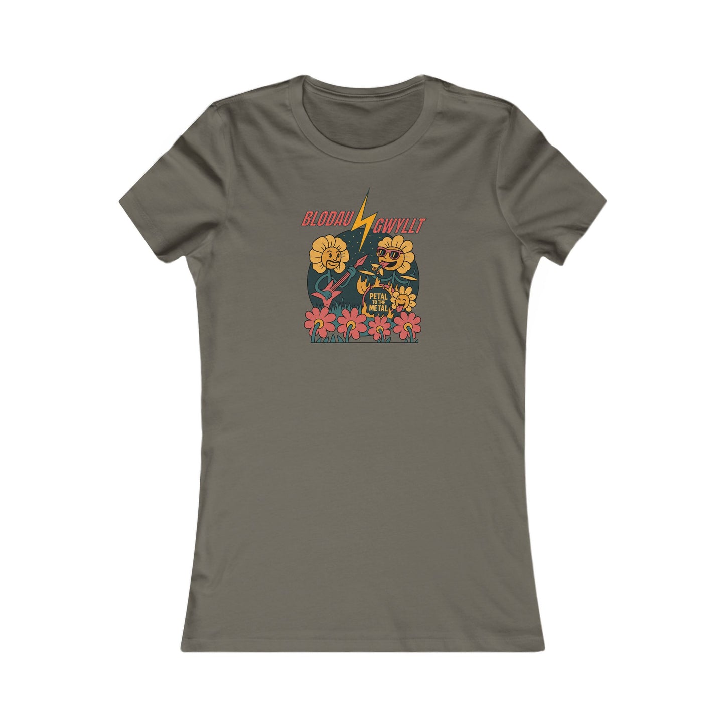Women’s 'Wild Flowers' Graphic Tee - 'Blodau Gwyllt'