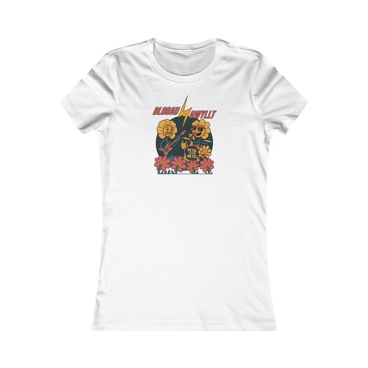 Women’s 'Wild Flowers' Graphic Tee - 'Blodau Gwyllt'