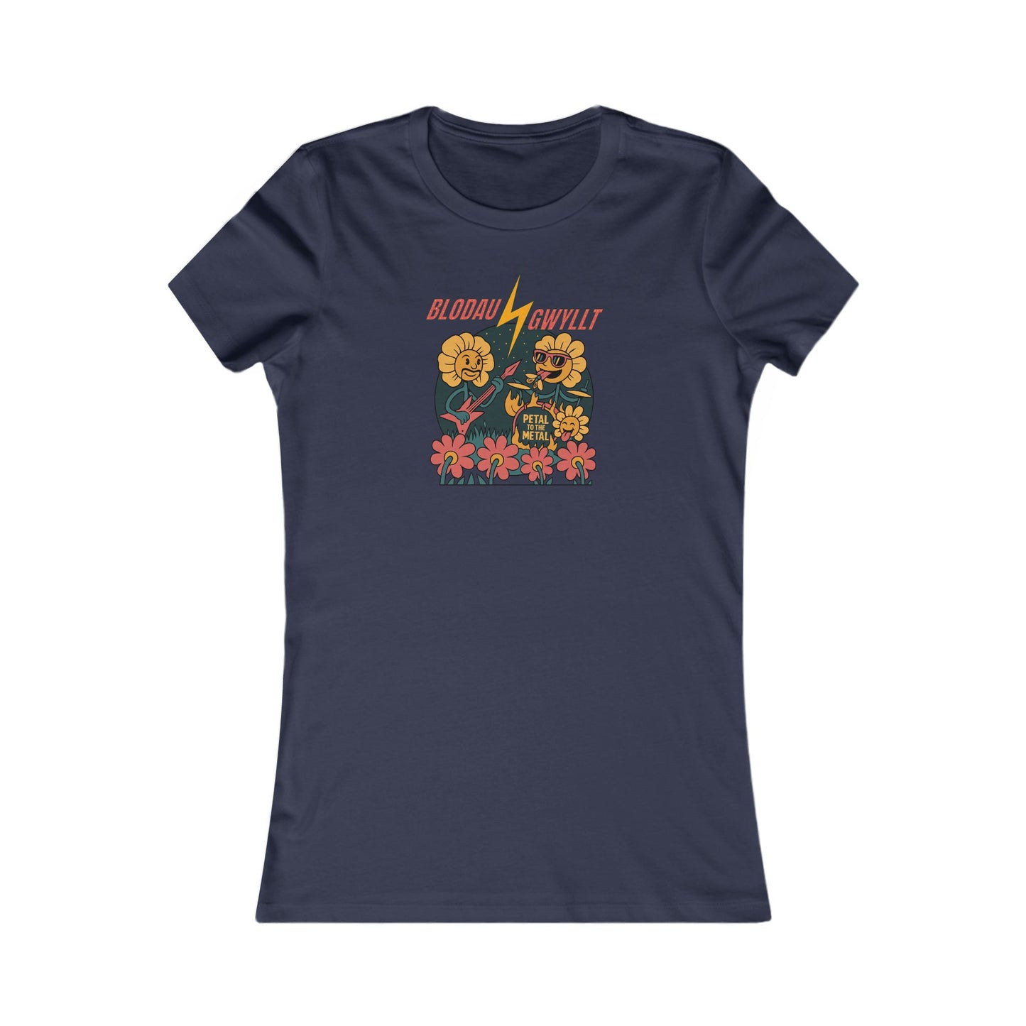 Women’s 'Wild Flowers' Graphic Tee - 'Blodau Gwyllt'