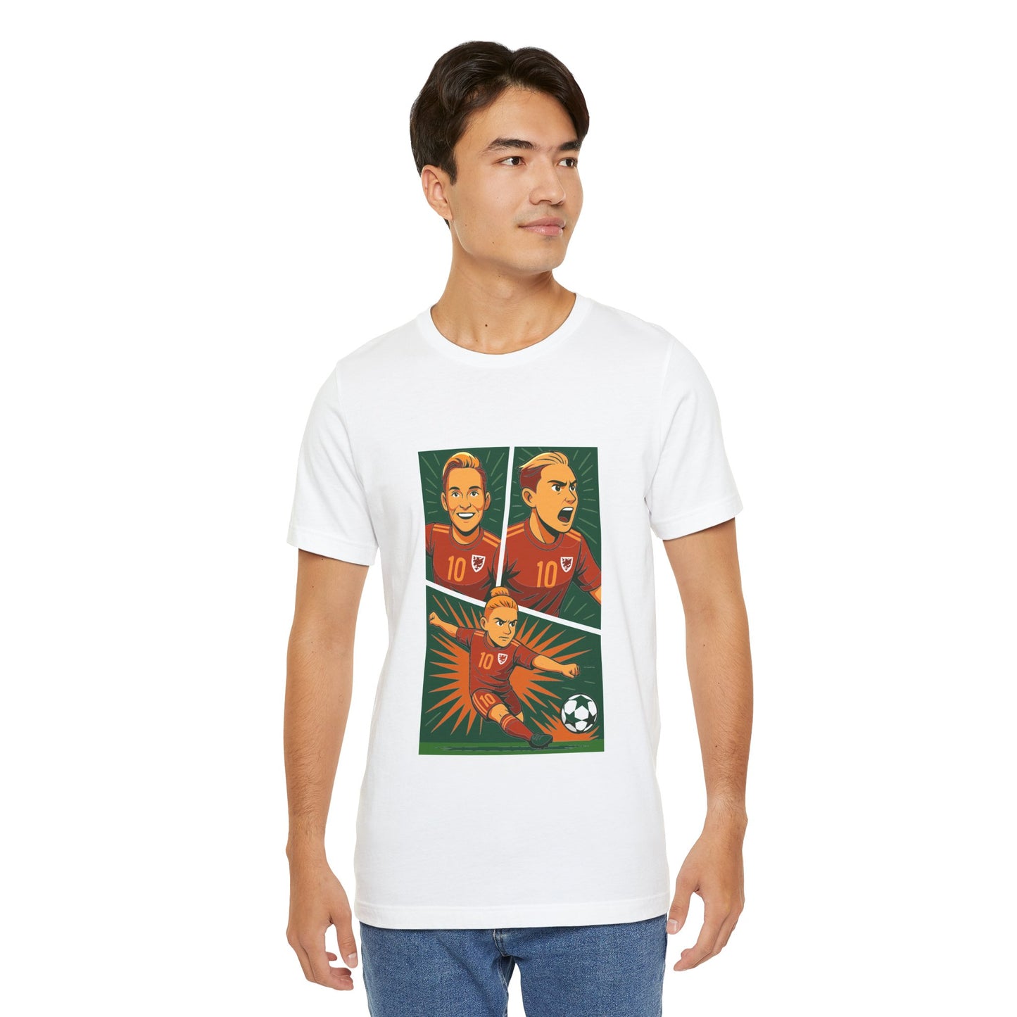 Jess Fishlock — Welsh Football Anime Inspired Graphic T-Shirt (Unisex)