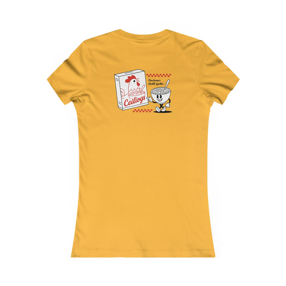 Women's Retro Cereal Tee - 'Ceiliogs'