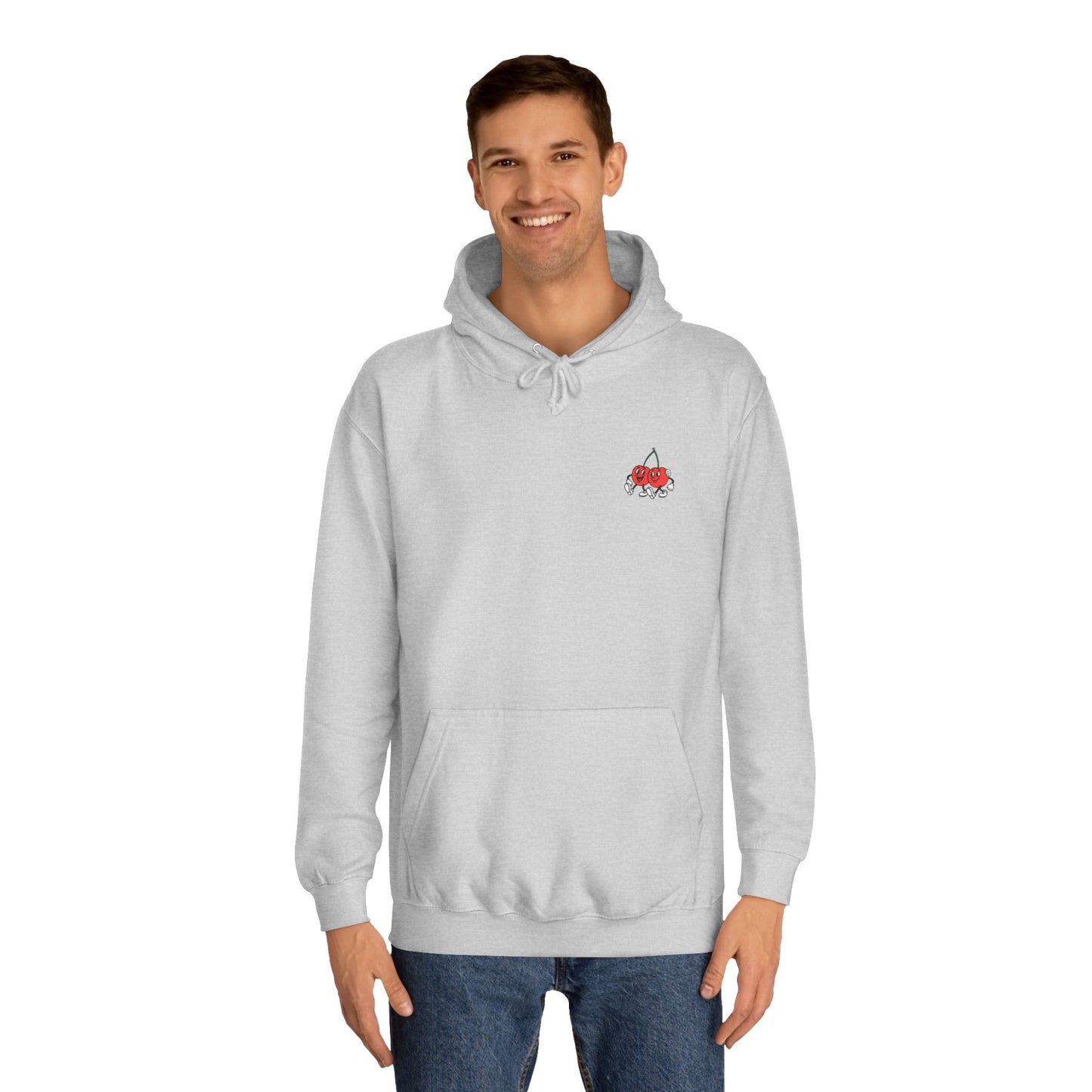 Retro Cherries Patagonia Unisex Hoodie - "Ceirios Trelew" (Double Sided)