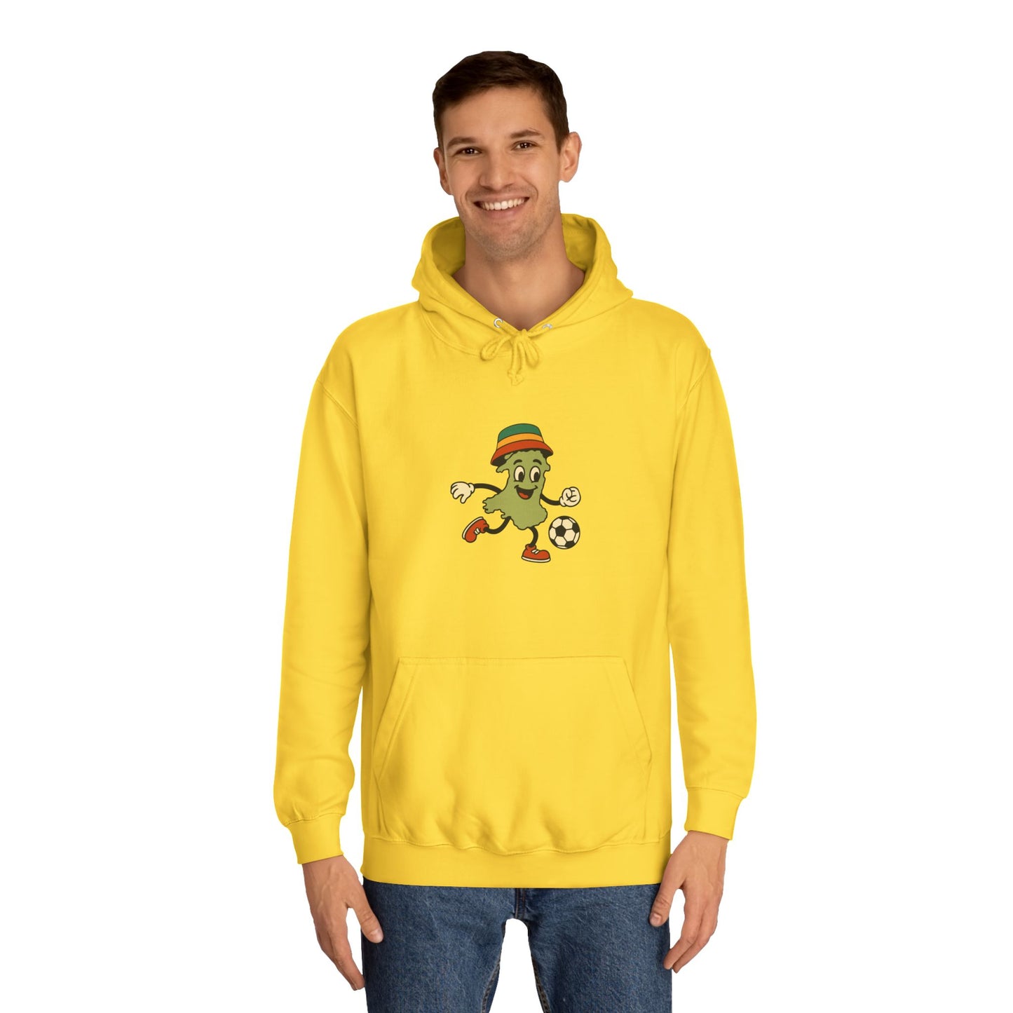 Retro Wales Map Football Hoodie (Unisex)