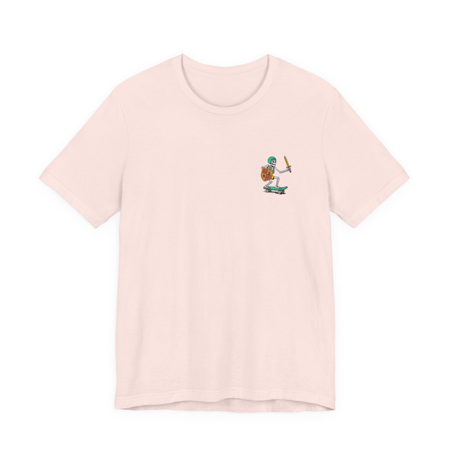 Skeleton Glyndŵr Unisex Skateboarding Tee - Double Sided