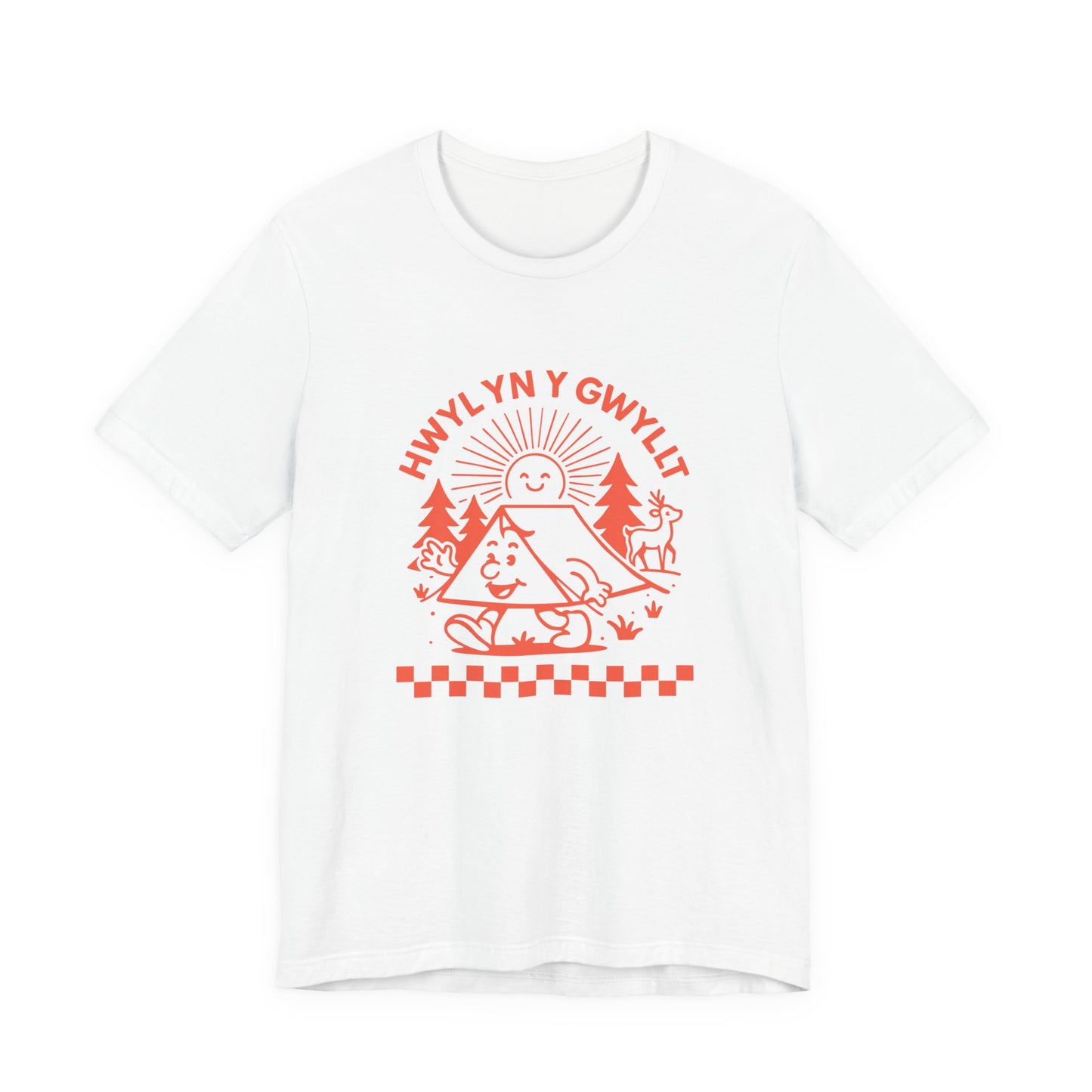 Vintage Camping Unisex T-Shirt - 'Hwyl yn y Gwyllt'
