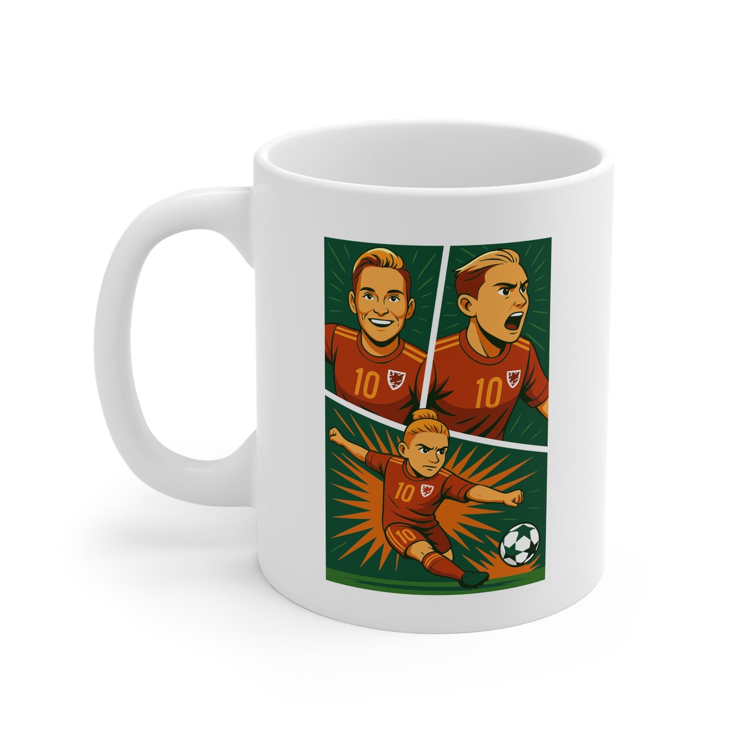 Jess Fishlock Cartoon Mug