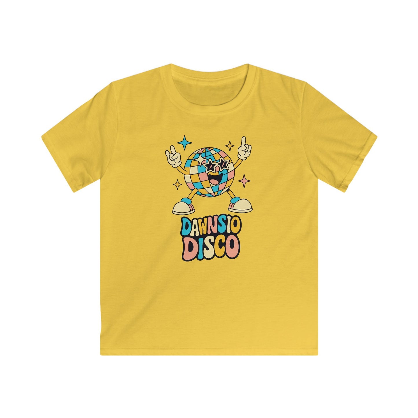 Kids Disco Tee – 'Dawnsio Disco' Retro Graphic Shirt