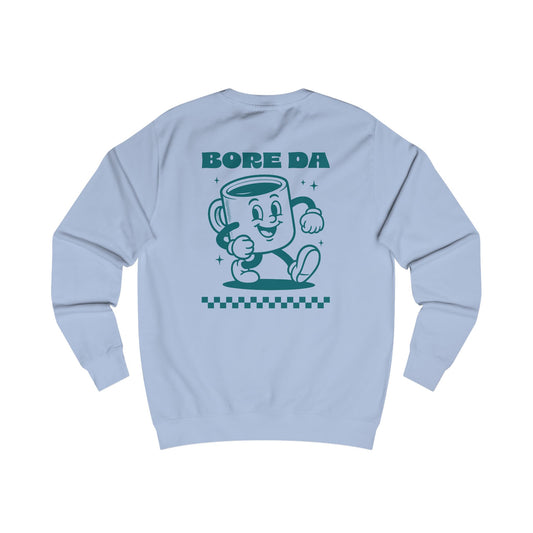 Retro Coffee Unisex Jumper - Welsh Language 'Bore Da' (Double Sided)