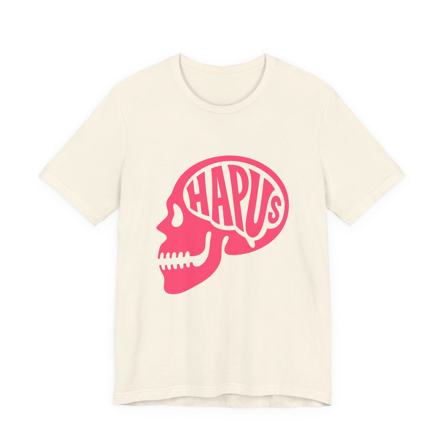 Hapus Skull Graphic Tee —Happy Brain Welsh T‑Shirt