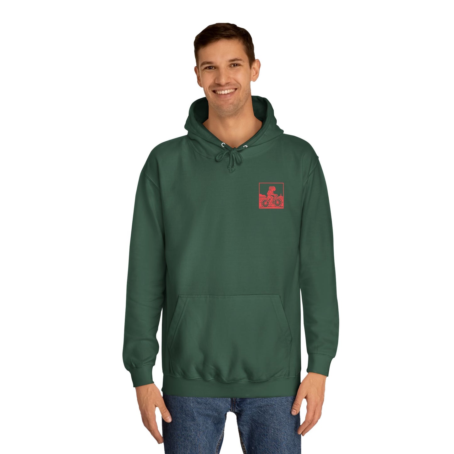 West Wales Cycling Unisex Hoodie - 'Barod Am Y Daith' (Double Sided)