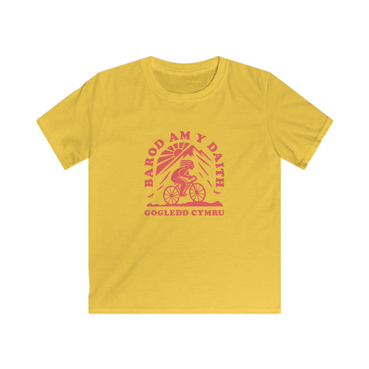 Kids Cycling Tee - Gogledd Cymru (North Wales) Graphic