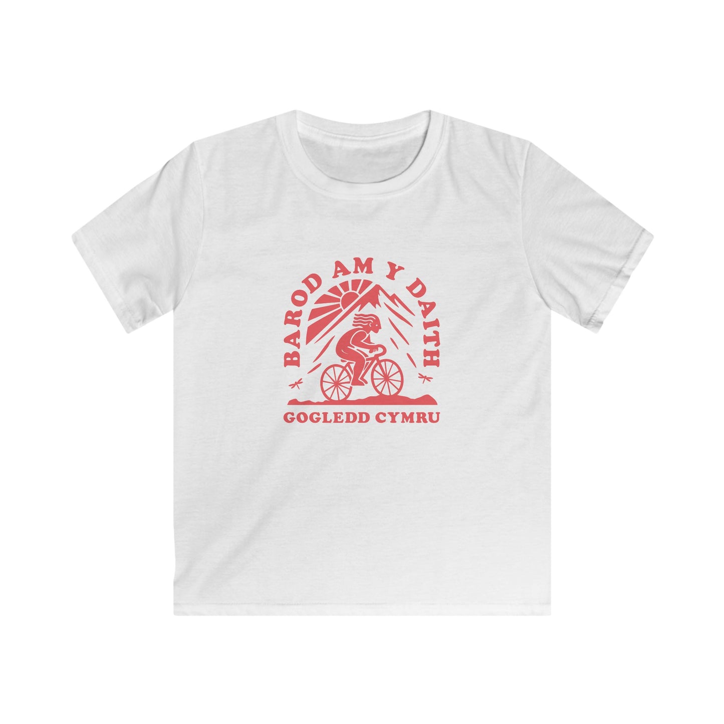 Kids Cycling Tee - Gogledd Cymru (North Wales) Graphic