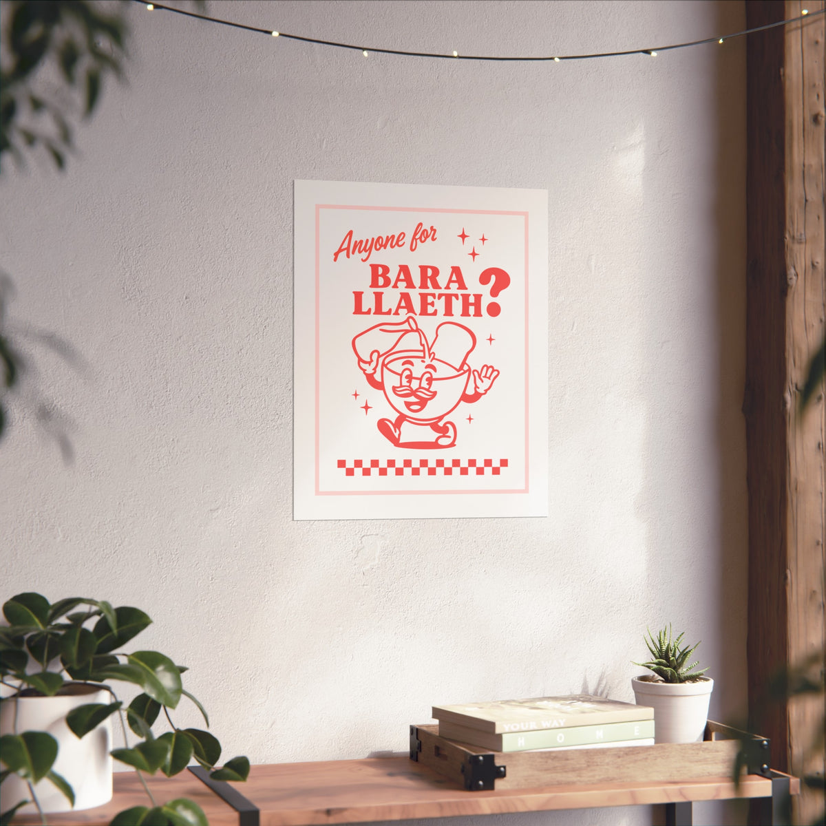 Retro 'Bara Llaeth' Fine Art Poster