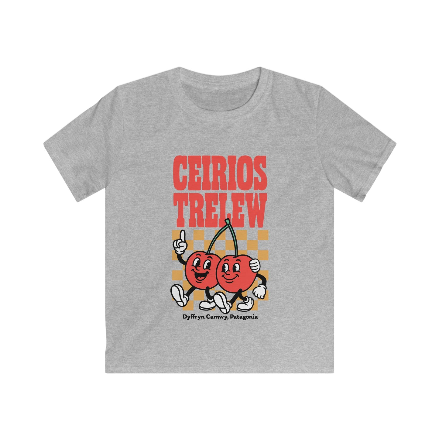 Retro Kids Cherries Tee — Ceirios Trelew (Patagonia) - Cartoon T-Shirt