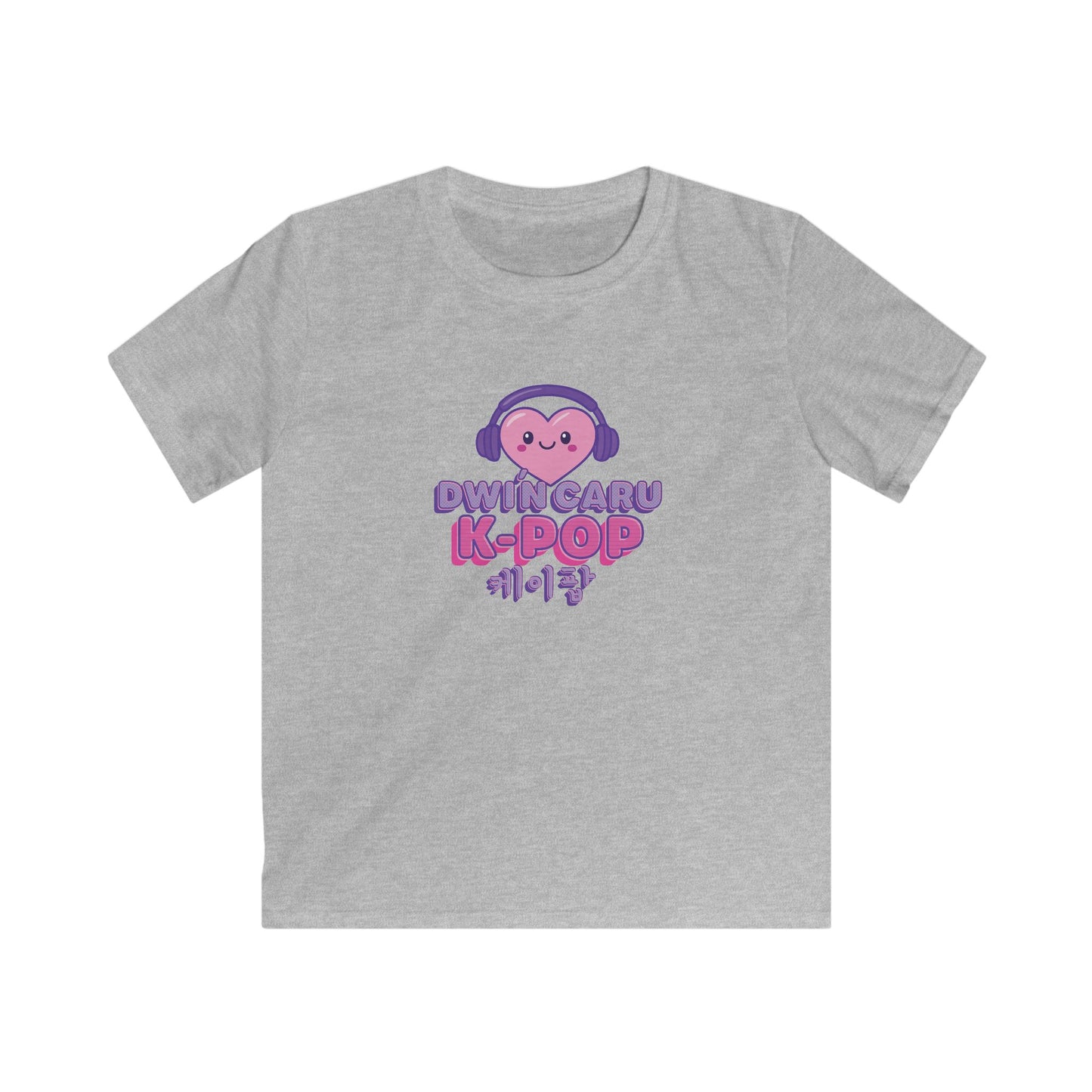Kids K-Pop Heart T-Shirt - Welsh Korean Graphic Tee