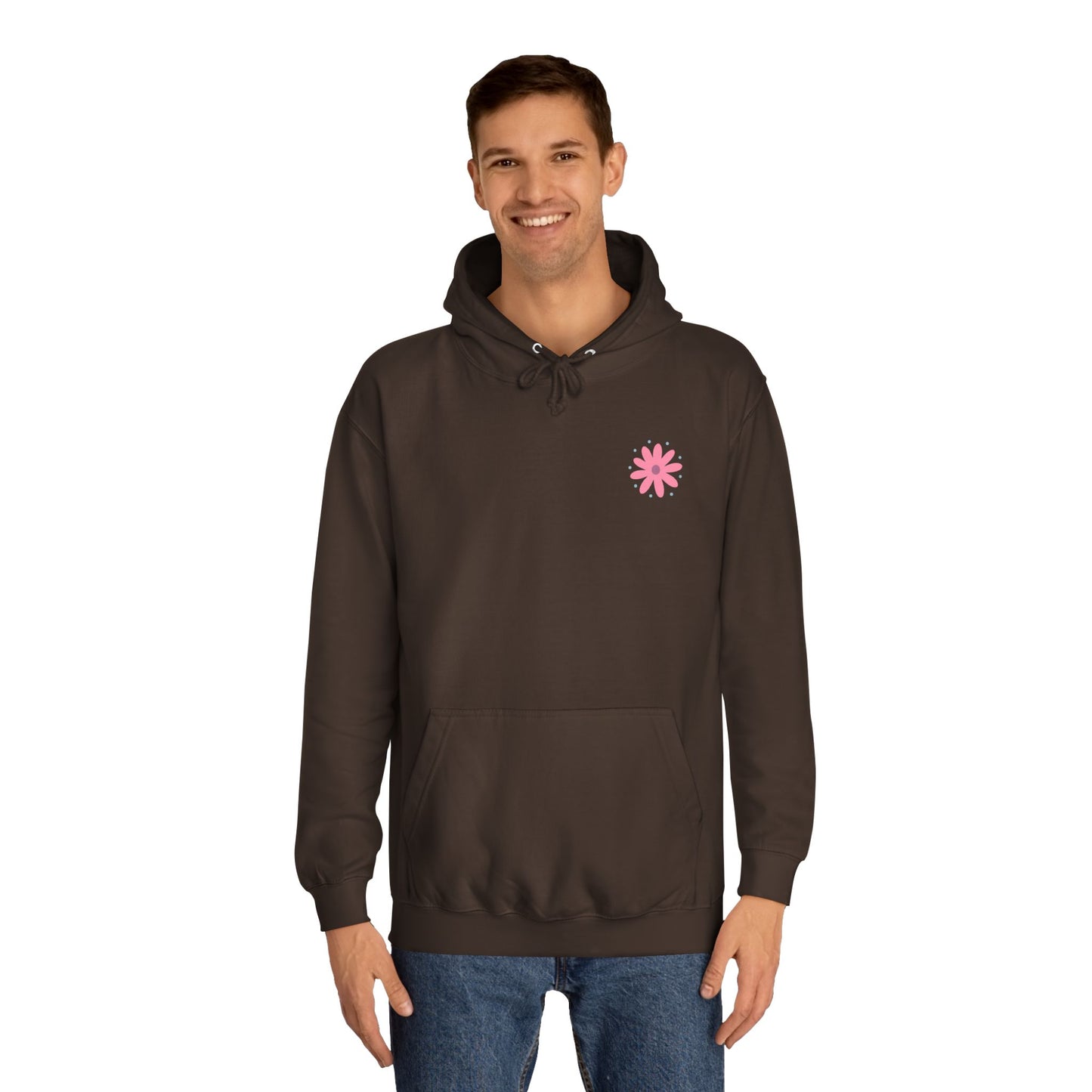 Retro Floral 'Blodau' Unisex Hoodie (Double Sided)