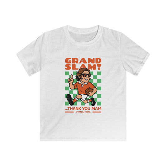 Kids Retro Rugby T-Shirt - Vintage Wales Grand Slam 1976 Tee