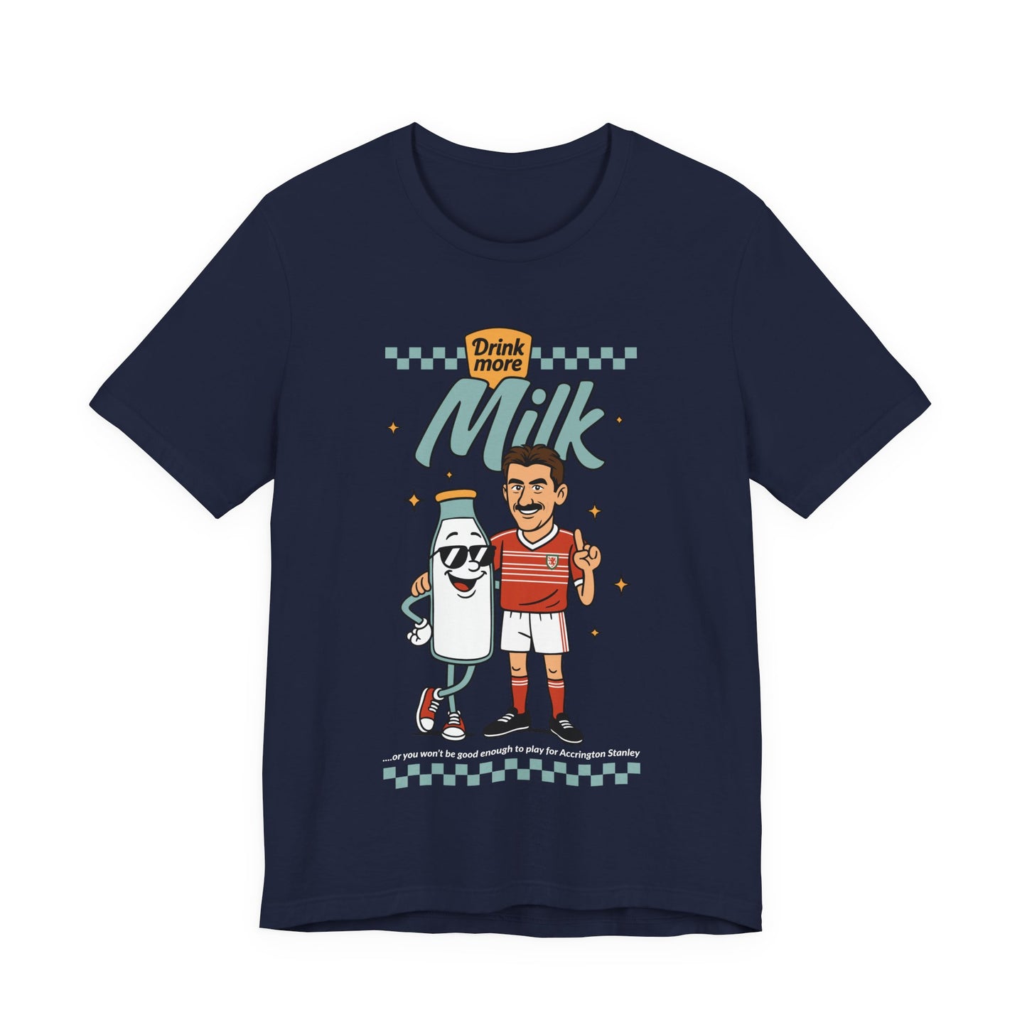 Ian Rush 'Drink More Milk' Retro Unisex T-Shirt