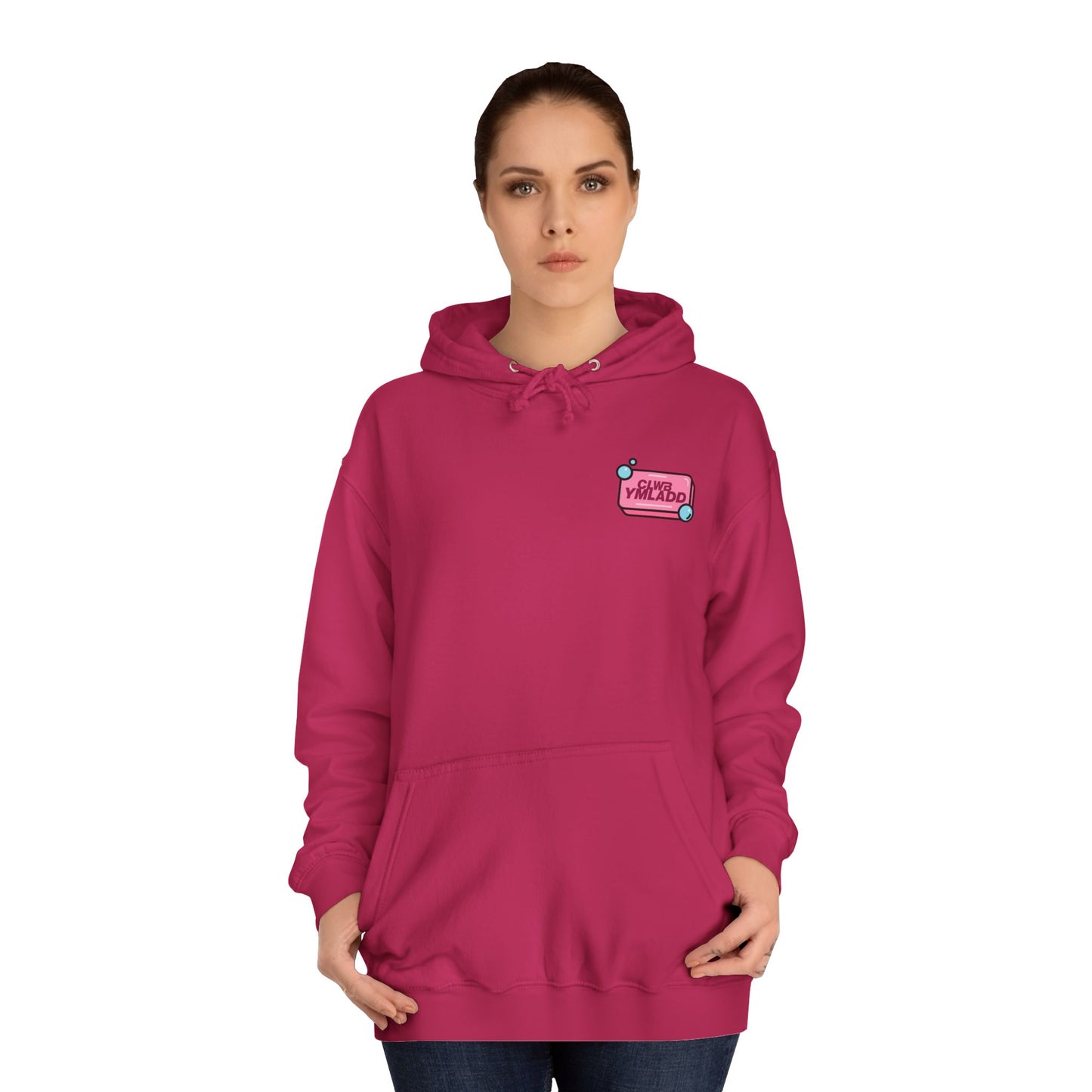 Retro Fight Club Hoodie - 'Clwb Ymladd'