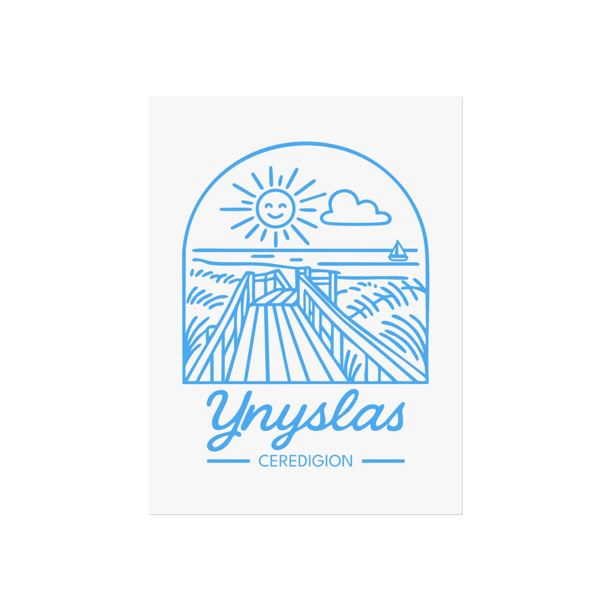Ynyslas Beach Fine Art Poster - Ceredigion Print