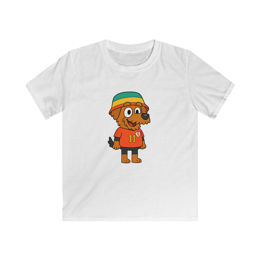 Cute Welsh Terrier Cartoon Dog Kids T-Shirt (Wales Bucket Hat)