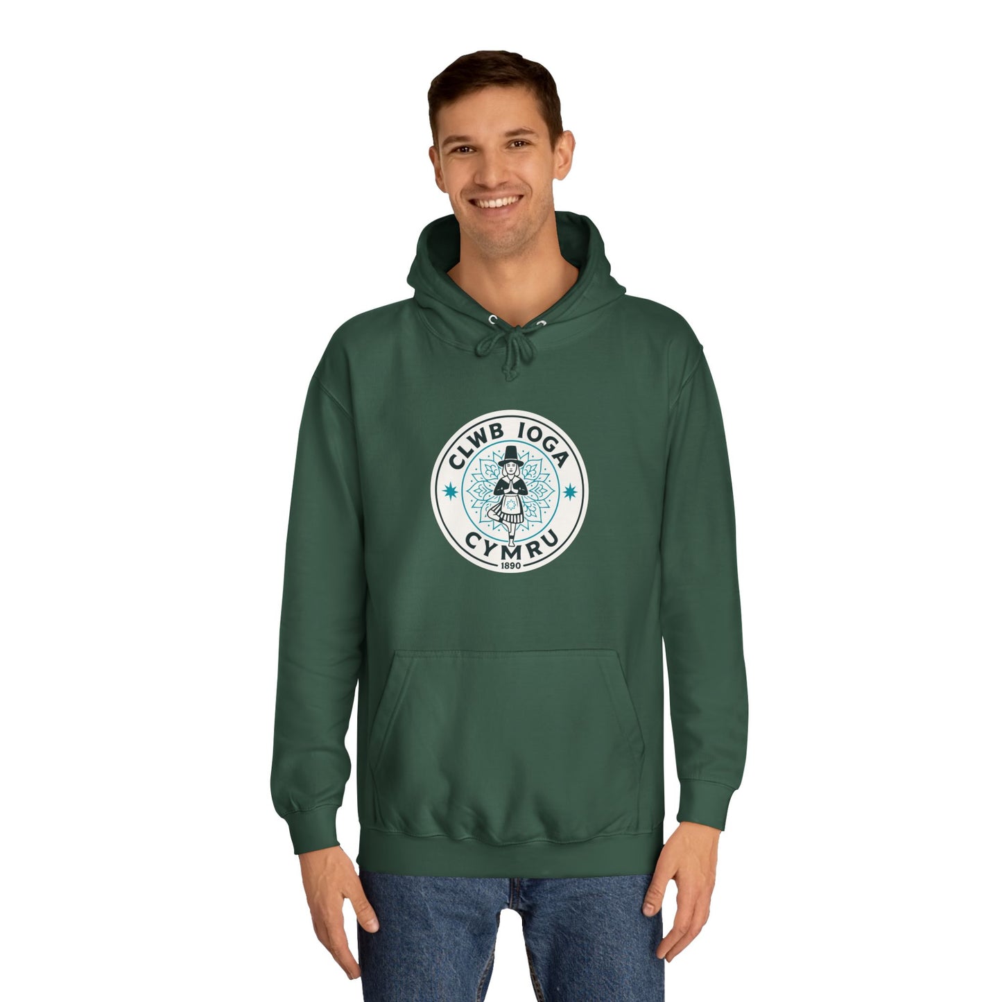 "Clwb Ioga Cymru" Vintage Unisex Hoodie