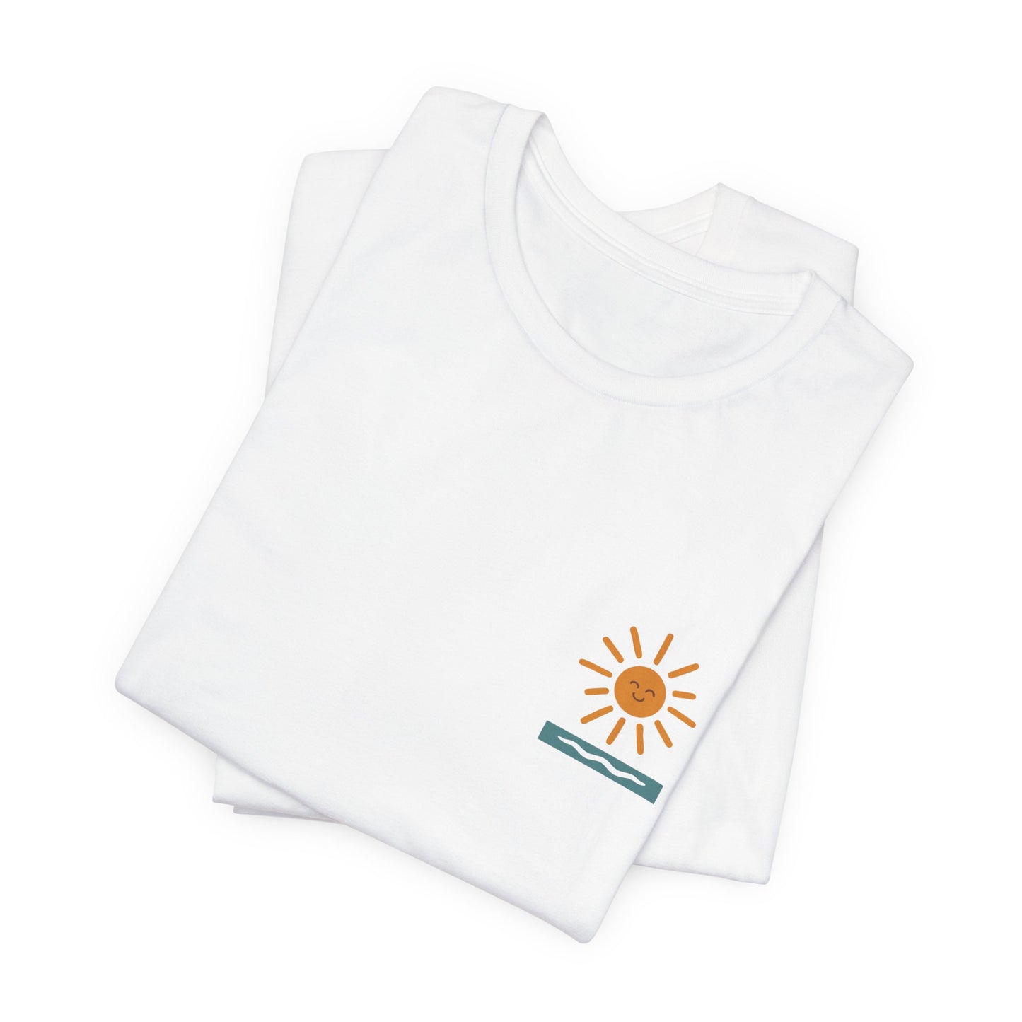 Welsh Beach Vibes Tee (Unisex) - 'Diwrnod Arall O Haul' - Another Day of Sun (Double Sided)