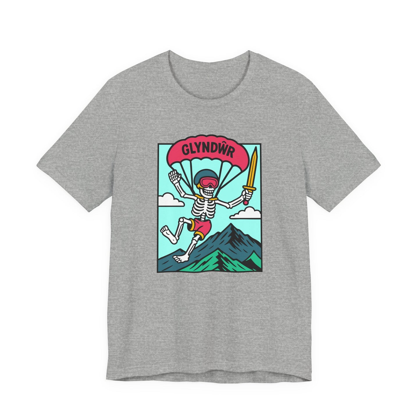 Skeleton Glyndŵr Parachute T-Shirt (Unisex)