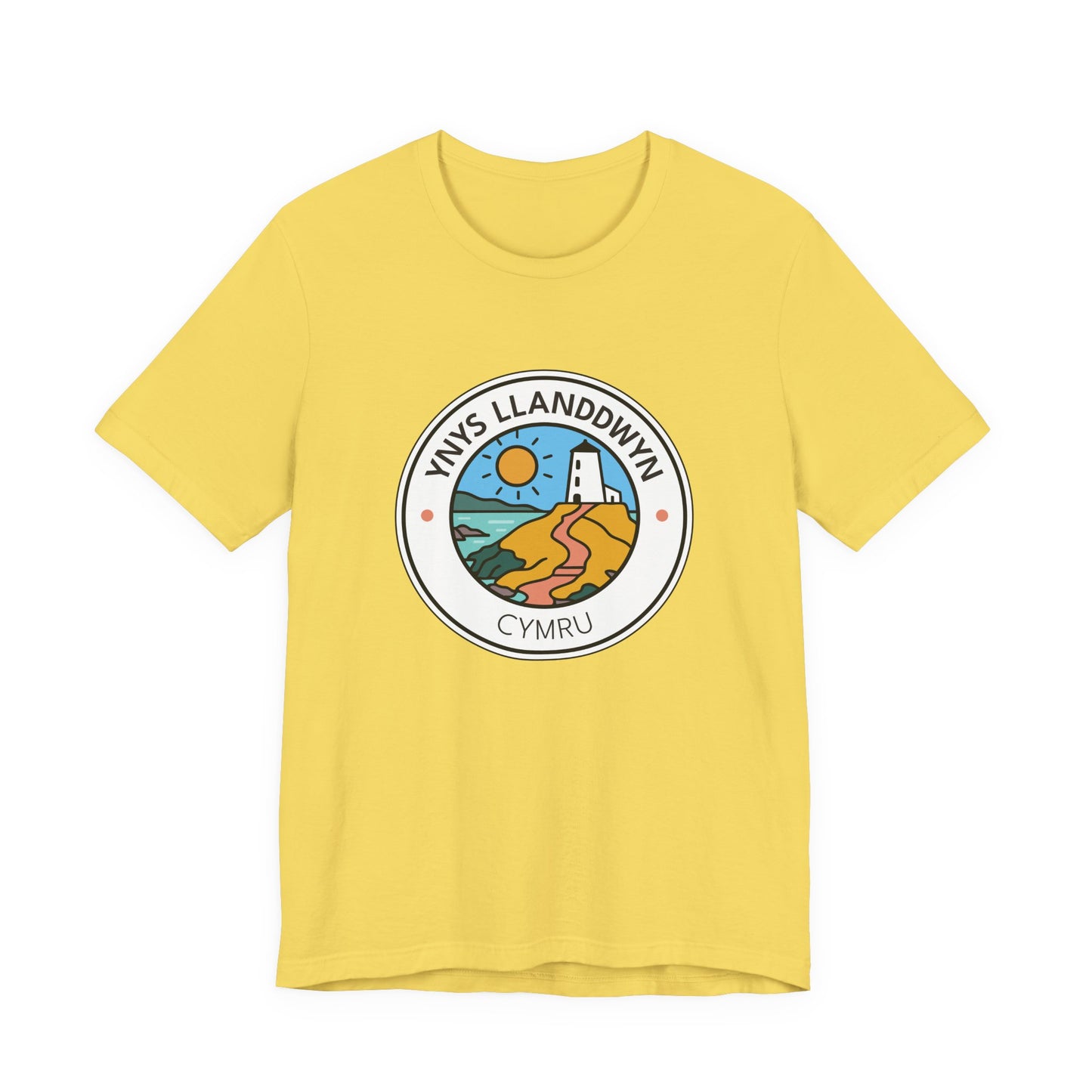 Ynys Llanddwyn Unisex Tee – Santes Dwynwen Coastal Graphic T-Shirt