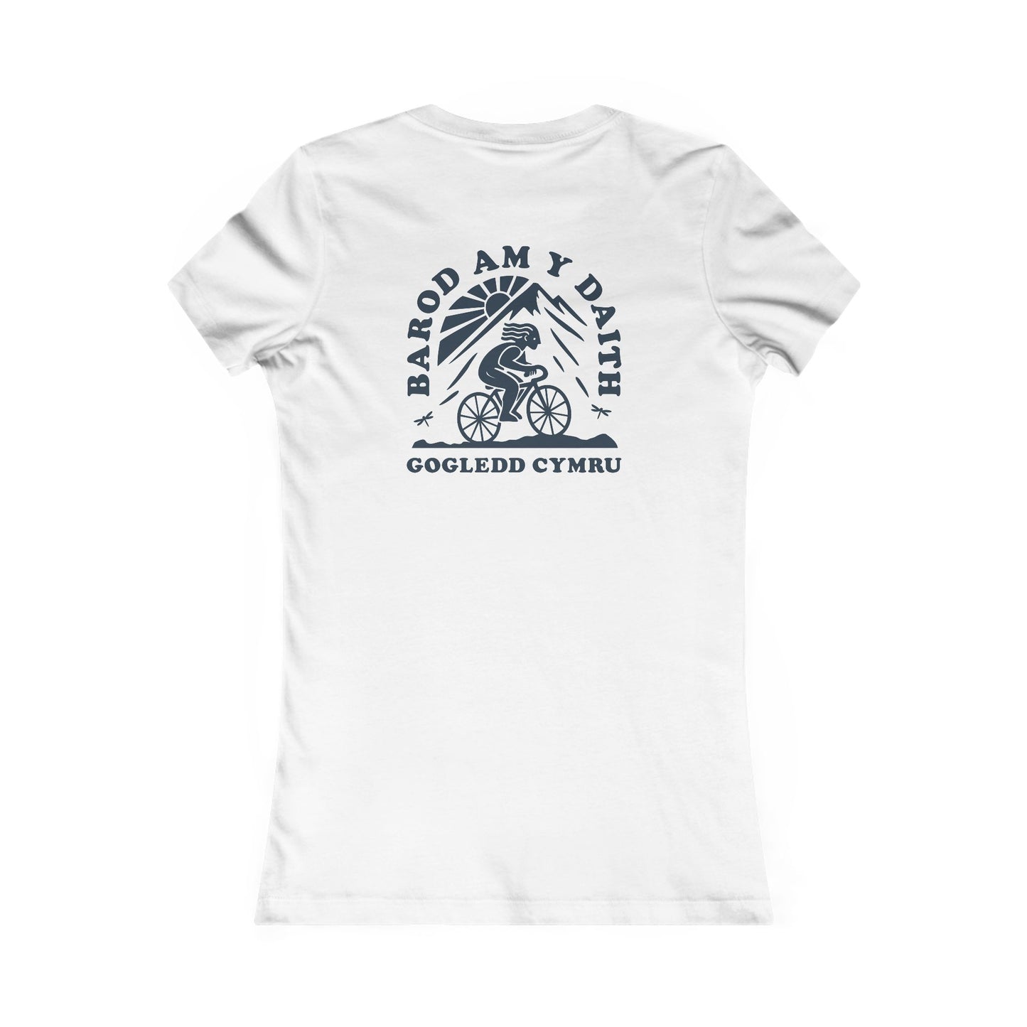 Women's Gogledd Cymru Cycling Tee - 'Barod Am Y Daith' (Double Sided)