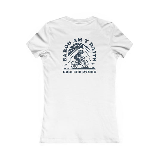 Women's Gogledd Cymru Cycling Tee - 'Barod Am Y Daith' (Double Sided)