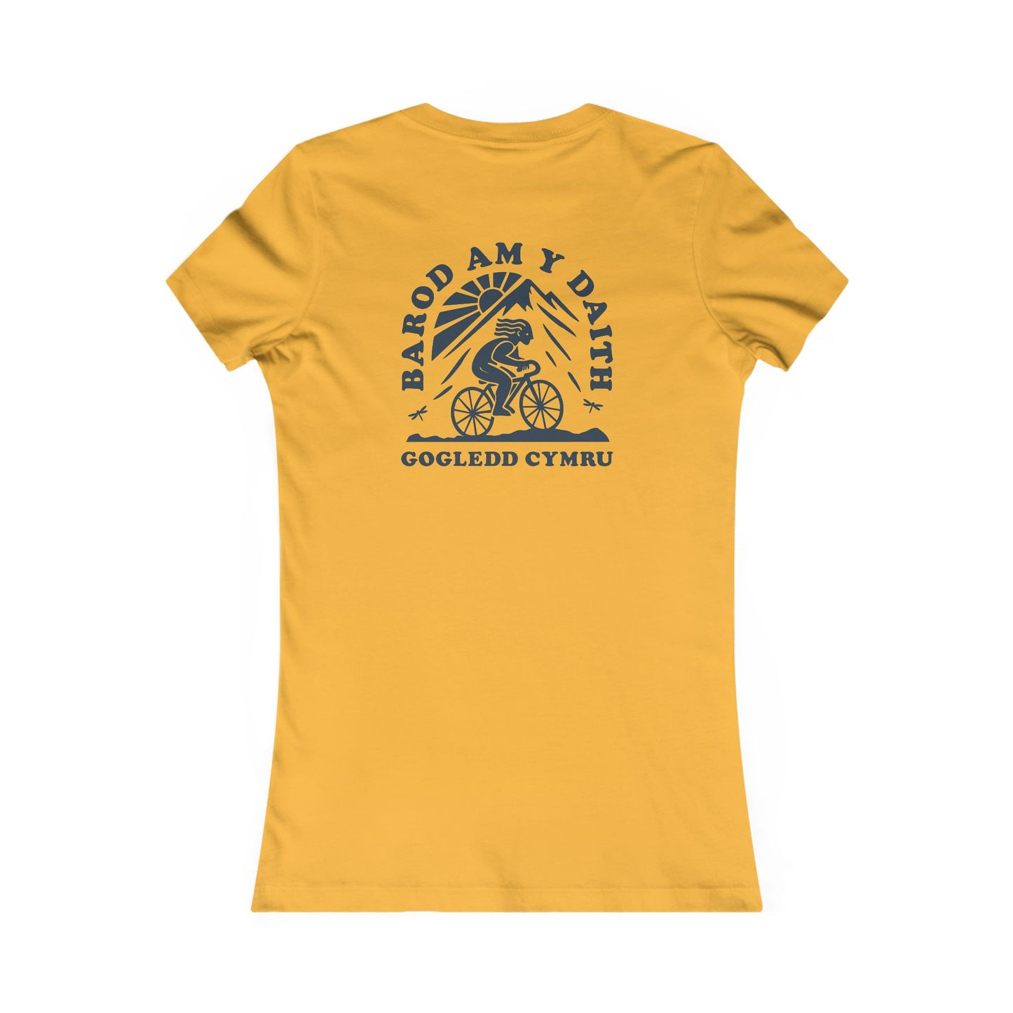 Women's Gogledd Cymru Cycling Tee - 'Barod Am Y Daith' (Double Sided)