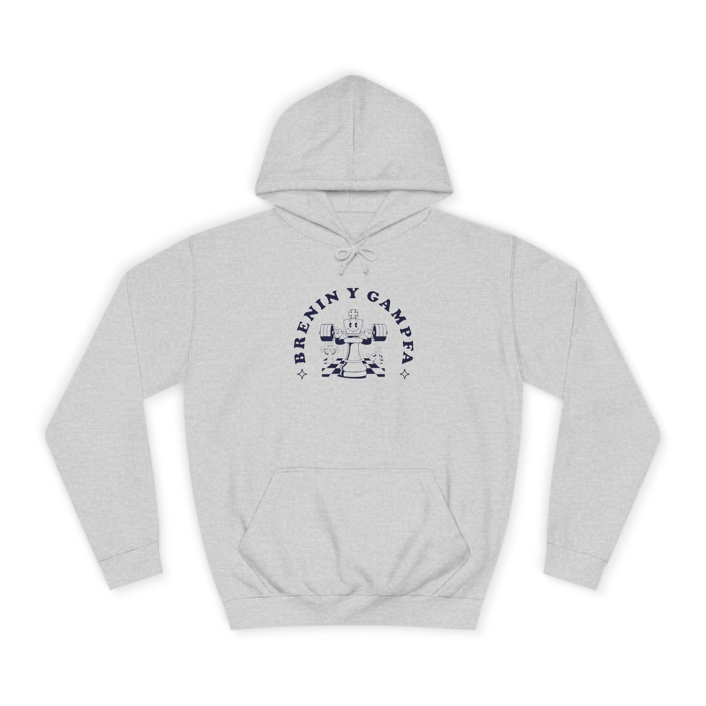 'King Of The Gym' Welsh Unisex Hoodie - 'Brenin y Gampfa'