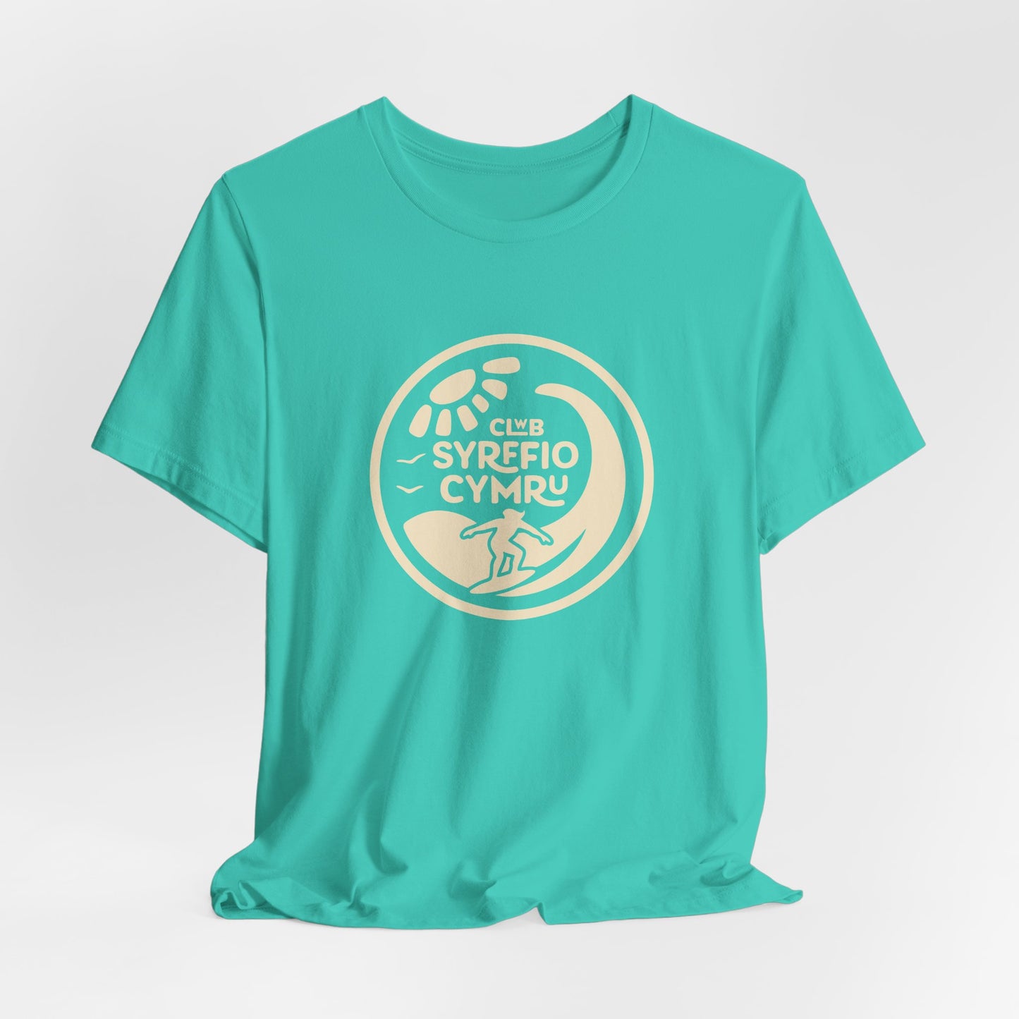 'Clwb Syrffio Cymru' Unisex T-Shirt - Welsh Surf Club Logo Tee