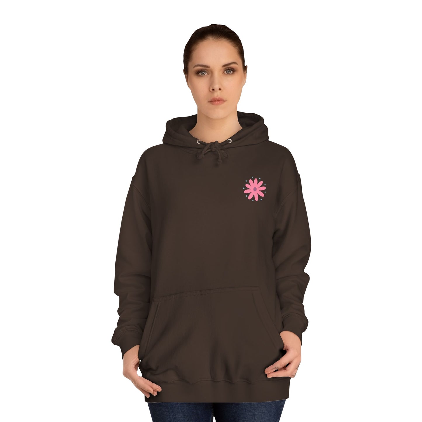 Retro Floral 'Blodau' Unisex Hoodie (Double Sided)