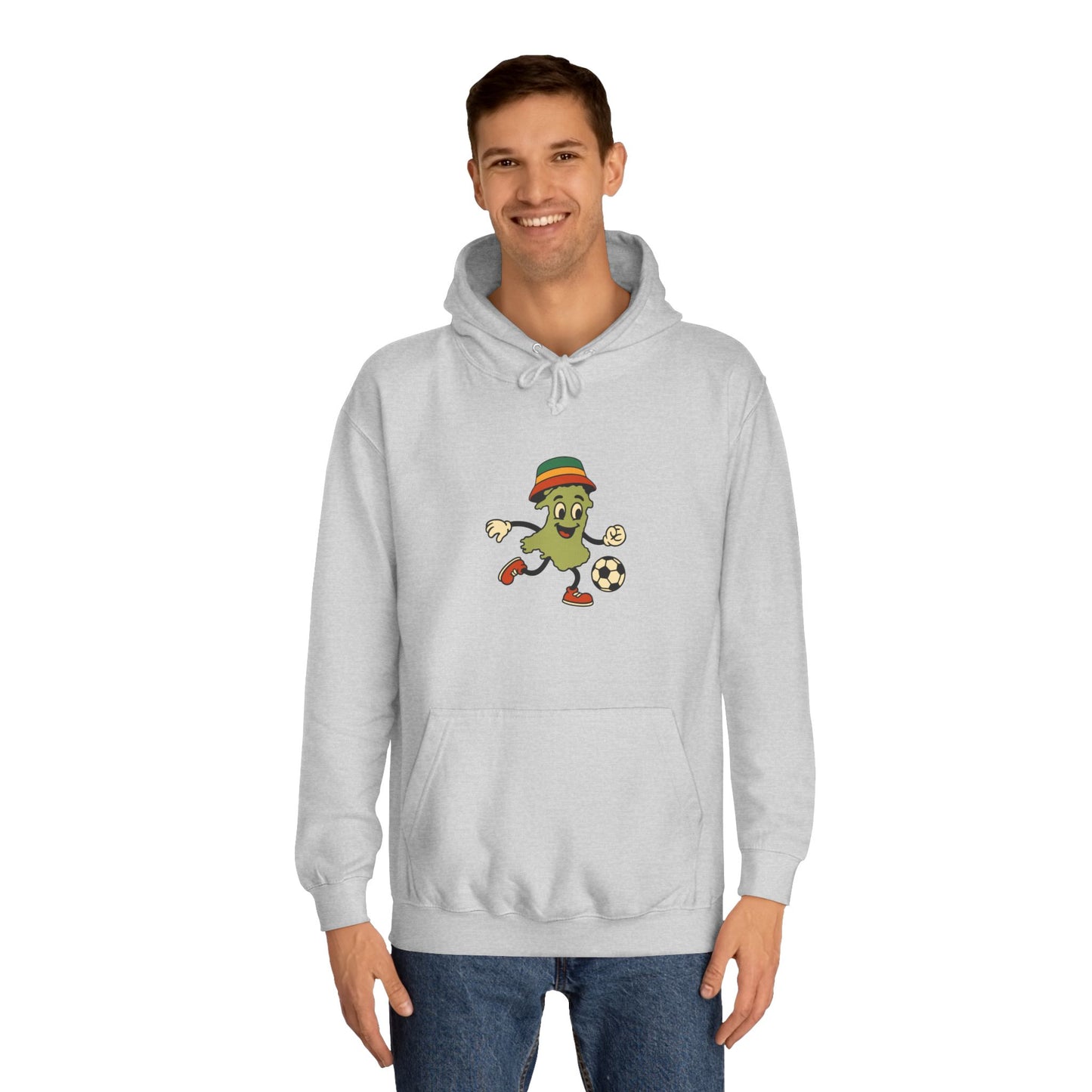 Retro Wales Map Football Hoodie (Unisex)