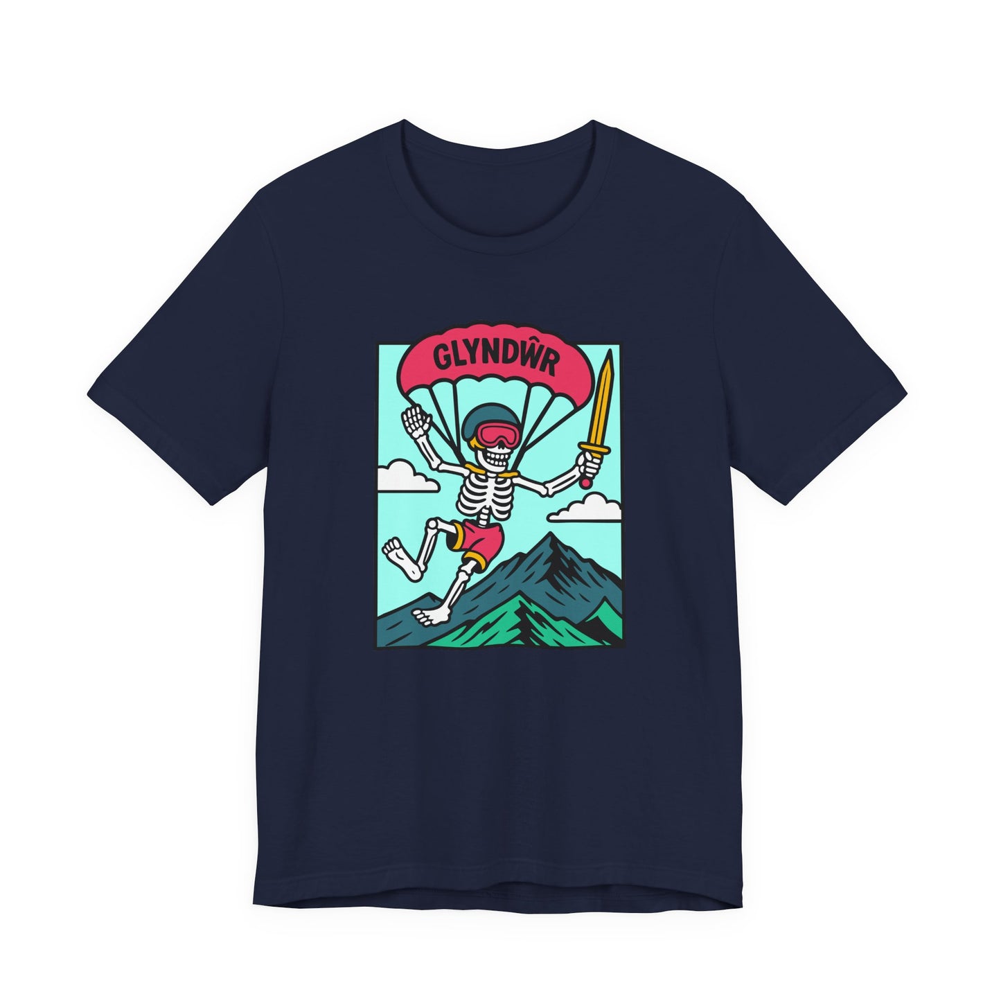 Skeleton Glyndŵr Parachute T-Shirt (Unisex)