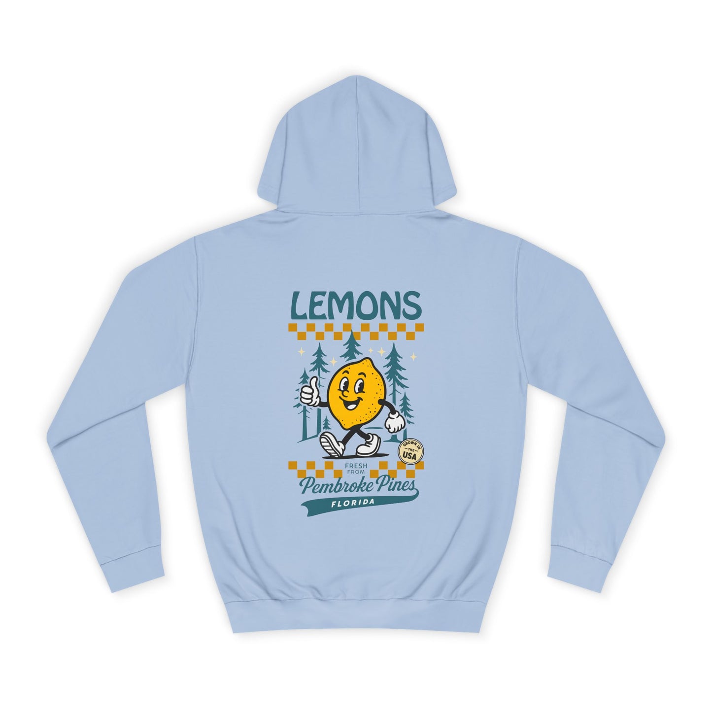 Retro Lemons Unisex Hoodie (Double Sided)
